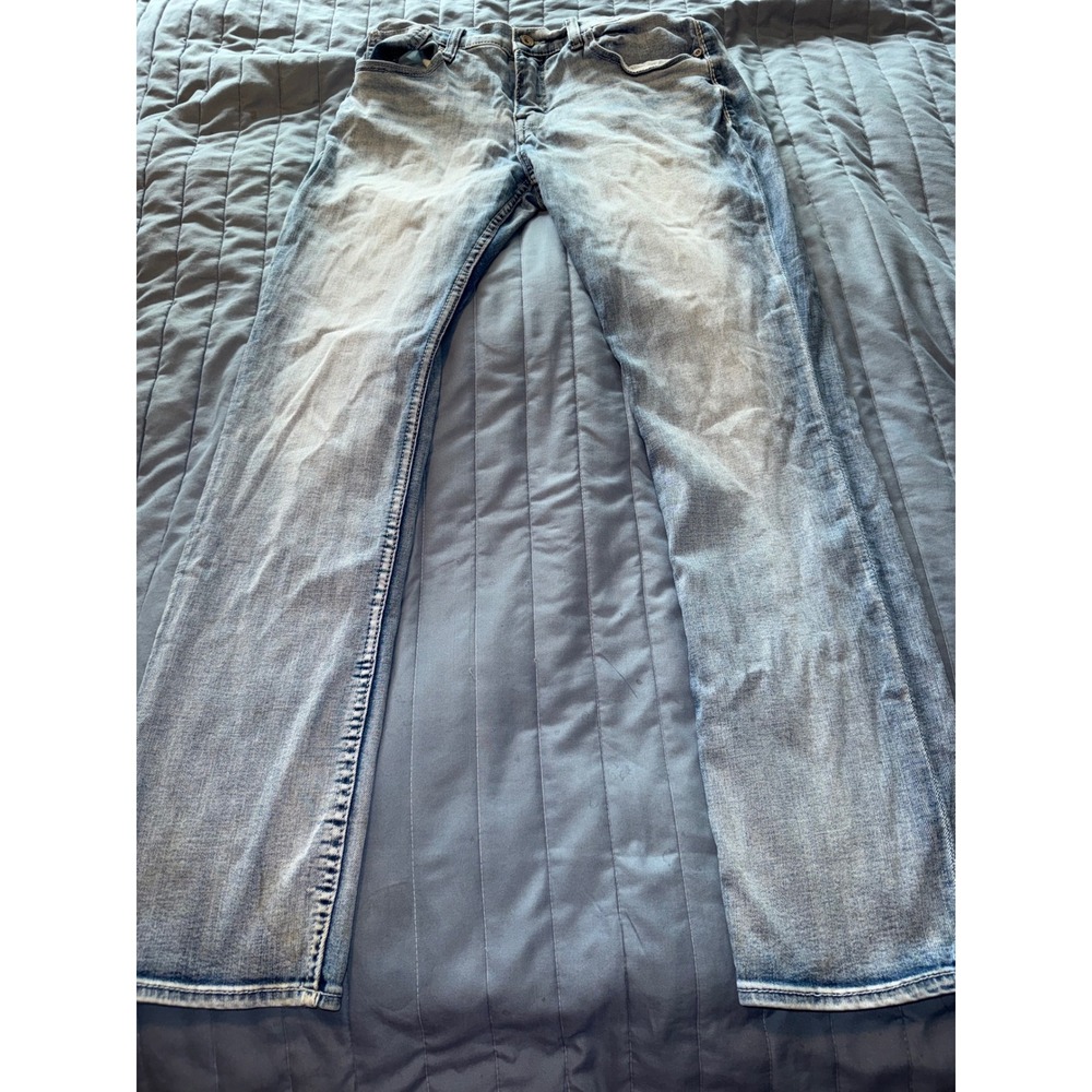 BKE Jake Straight Leg Light Wash Denim Jeans Mens 34x34